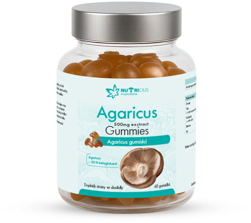Nutricius Agaricus 500mg 60 Gummies - Dietary Supplement - Main image