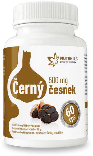 Nutricius Černý česnek 500 mg 60 kapslí - Garlic - Main image