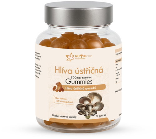 Nutricius Hlíva ústřičná 500 mg 60 gummies - Oyster Mushroom - Main image