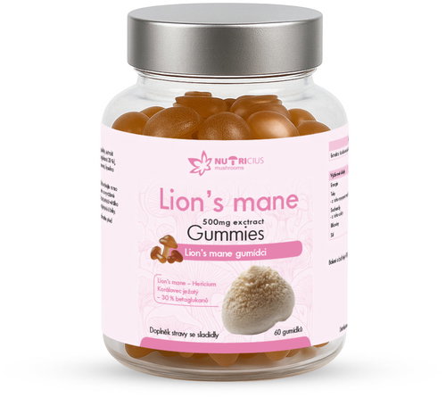 Nutricius Lion's Mane 500 mg 60 Gummies - Hericium - Main image