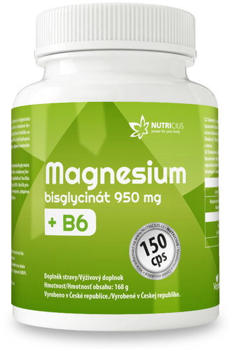 Nutricius Magnesium bisglycinát + vitamín B6 150 kapslí - Dietary Supplement - Main image