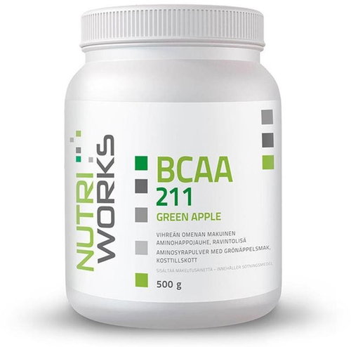 NutriWorks BCAA 2:1:1 500g green apple - Amino Acids - Main image