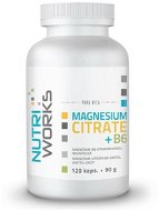 NutriWorks Magnesium Citrate + B6 120 kapslí - Magnesium