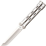JKR Butterfly, 10,5 cm, steel, silver - Butterfly Knife