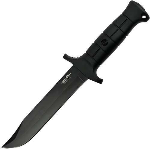 JKR Tactical knife with guard, 16,8 cm, ABS, black - Military Knife - Main image