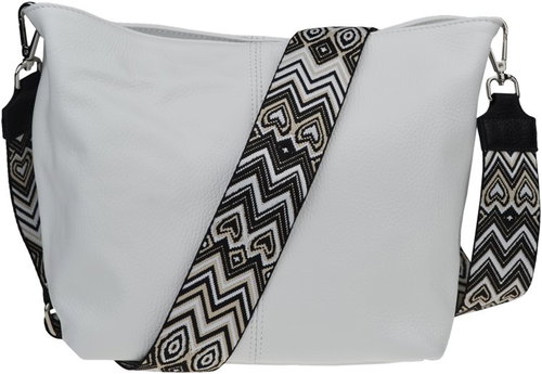 Nova bag Prisca Bianca with additional strap VIII - Handbag - Main image