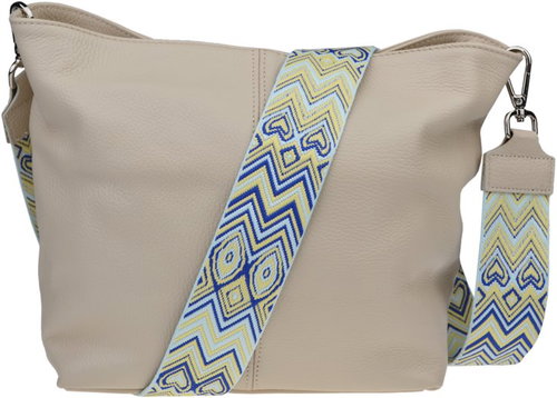Nova bag Prisca Beige with additional strap - Handbag - Main image
