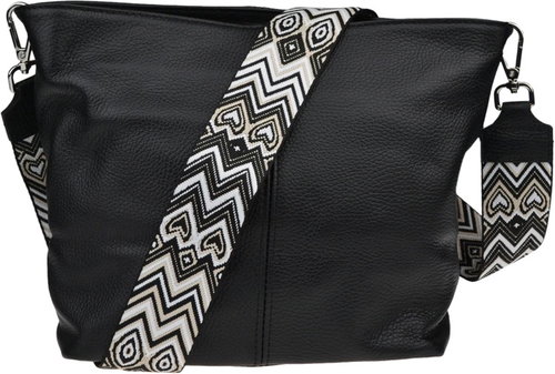 Nova bag Prisca Nera with additional strap XII - Handbag - Main image