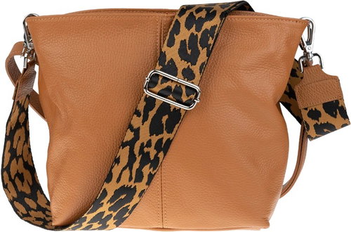 Nova bag Prisca Camel with additional strap - Handbag - Main image