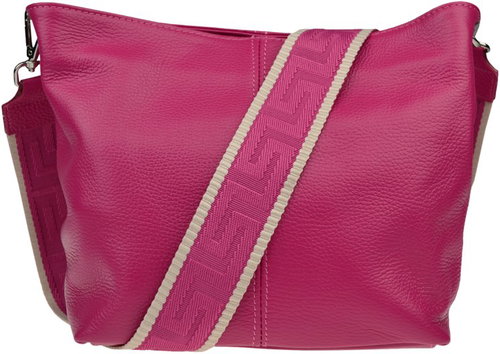 Nova bag Prisca Fuxia Scura with additional strap - Handbag - Main image
