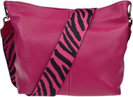 Nova bag Prisca Fuxia Scura with additional strap II - Handbag