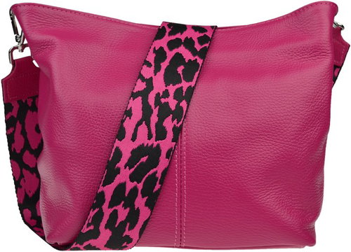 Nova bag Prisca Fuxia Scura with additional strap III - Handbag - Main image