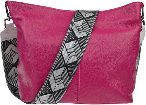 Nova bag Prisca Fuxia Scura with additional strap V - Handbag - Main image