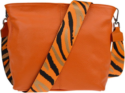Nova bag Prisca Arancione with additional strap - Handbag - Main image