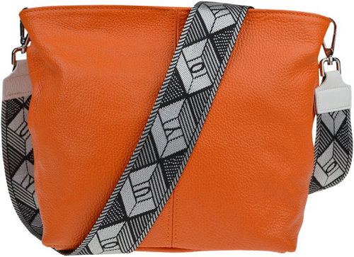 Novabag Prisca Arancione with additional strap III - Handbag - Main image