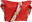 Nova bag Prisca Rossa Chiaro with additional strap V