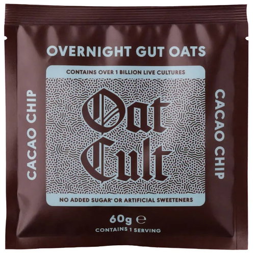 Oat Cult Overnight Oats Cacao Chip 9 × 60 g Main image Oat Cult Overnight Oats Cacao Chip 9 × 60 g - Oatmeal - Main image