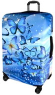 Kufryplus Suitcase cover Z306 Butterfly universe M - Luggage Cover