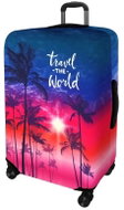 Kufryplus Suitcase cover Z432 Palms in the sunset M - Luggage Cover