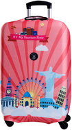 Bertoo Suitcase cover - Tourism time M - Luggage Cover