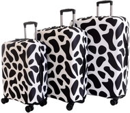 T-class® Set of 3 suitcase covers, black and white - Luggage Cover
