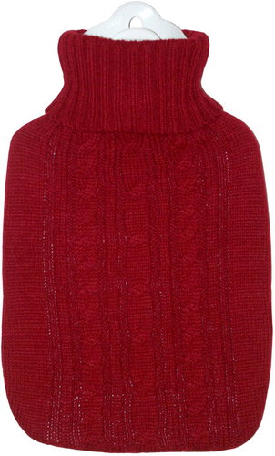 Hugo Frosch Classic thermophore with knitted cover, red - Heat Pad - Main image