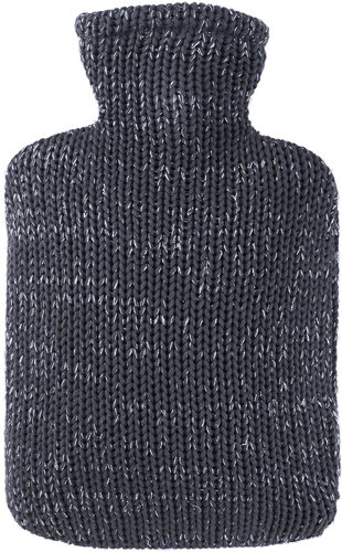 Hugo Frosch Classic thermophore with knitted lurex cover, anthracite - Heat Pad - Main image