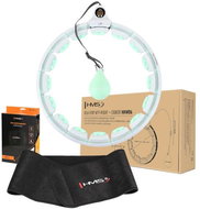 HMS Set HHW06 + BR163 masážní hula hoop obruč se závažím a počítadlem, zelená - Hula Hoop