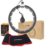 HMS Set HHW06 + BR163 masážní hula hoop obruč se závažím a počítadlem, černá - Hula Hoop