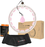 HMS Set HHW06 + BR163 masážní hula hoop obruč se závažím a počítadlem, růžová - Hula Hoop