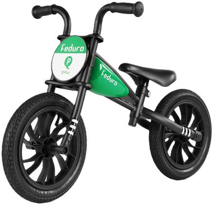 QPLAY Feduro green, age 3-6 years - Balance Bike - Main image