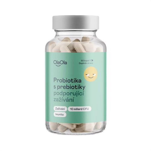 OlaOla Probiotics with prebiotics to support digestion, 60 capsules - Probiotics - Main image