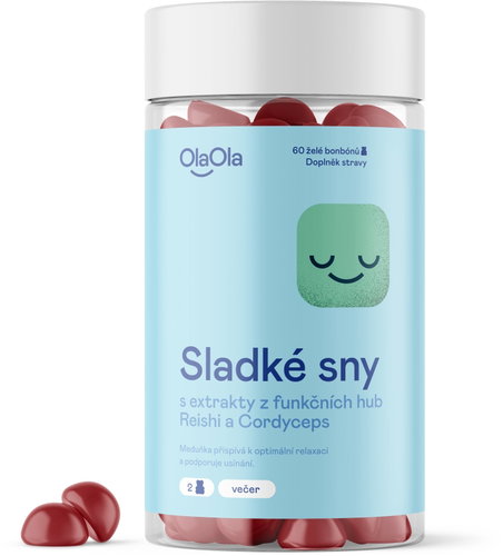 OlaOla Sweet Dreams with Chinese Mushroom Extracts 60 Jelly Sweets Main image OlaOla Sweet Dreams with Chinese Mushroom Extracts 60 Jelly Sweets - Dietary Supplement - Main image