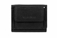 Old River kožená mini peněženka s mincovníkem a kapsou na klíče, černá - Wallet
