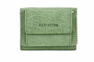 Old River kožená mini peněženka s mincovníkem a kapsou na klíče, zelená - Wallet