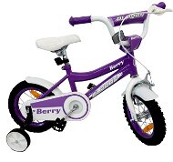 OLPRAN Berry 12", fialová/biela - Detský bicykel