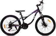 OLPRAN XC 240 24" S fekete/lila - Gyerek kerékpár