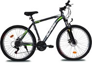 OLPRAN 27.5 Drake SUS full disc čierna/zelená - Horský bicykel