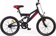 Olpran 18" Mikki – tmavo sivý/červený - Detský bicykel