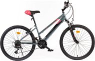 Olpran 24" Falcon sus Lady – sivý/ružový/čierny - Detský bicykel