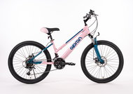 Olpran Talpa girl růžové/petrolejové 24" - Dětské kolo