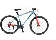 Olpran Canis man 29" sivý/tmavo červený/petrolejový - Horský bicykel