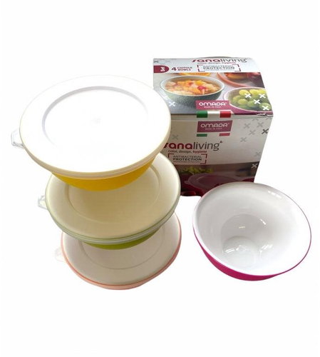 Omada set of 4 plastic unbreakable Sanaliving Bowls - Bowl Set - Main image
