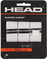 HEAD Multipack 4 pcs Super Comp overgrip wrap thick. 05 mm white - Tennis Racket Grip Tape