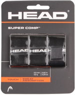 HEAD Multipack 4 pcs Super Comp overgrip wrap thick. 05 mm black - Tennis Racket Grip Tape