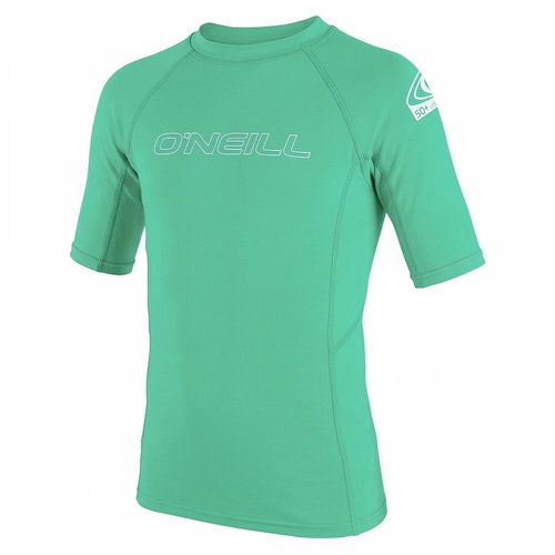O'Neill BASIC SKIN Kids' Lycra T-Shirt, Long Sleeve, Age 14, Aqua - Lycra Clothing - Main image