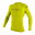 Pánské lycrové triko BASIC SKINS CREW, dlouhý rukáv, lime