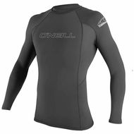 O'Neill Pánské lycrové triko BASIC SKINS CREW, dlouhý rukáv, šedé - Lycrové oblečení