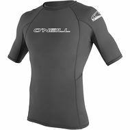 O'Neill Pánské lycrové triko BASIC SKINS CREW, krátký rukáv, graphite - Lycrové oblečení