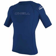 O'Neill Pánské lycrové triko BASIC SKINS CREW, krátký rukáv, XL navy - Lycra Clothing